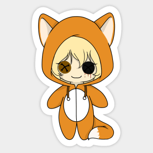 creepypasta suicide sadie fox costume doll Sticker